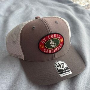 47 Brand St. Louis Cardinals Gray and White Trucker Hat